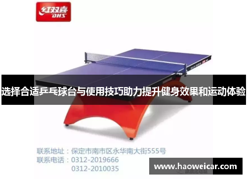 选择合适乒乓球台与使用技巧助力提升健身效果和运动体验